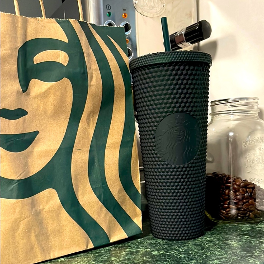 Starbucks Dark Green Jelly Studded Tumbler 24oz Venti 2021 Edition